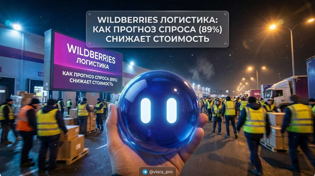 Склад Wildberries, инфографика прогноза спроса и снижения стоимости логистики
