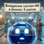 Инфографика: 5 шагов подготовки к внедрению систем искусственного интеллекта в бизнес без ошибок