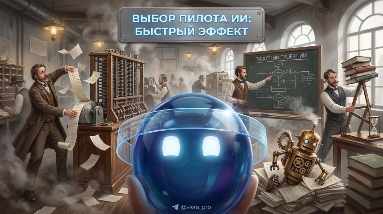 Схема внедрения искусственного интеллекта в бизнес и выбор пилотного проекта с быстрой окупаемостью