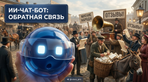 ИИ-чат-бот общается с клиентом для сбора обратной связи и маркетингового исследования