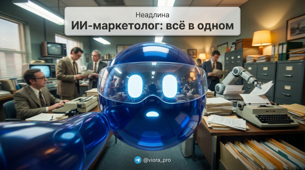 Интерфейс ИИ чат-бота для маркетинга: генерация идей, написание текстов и управление задачами в одном окне