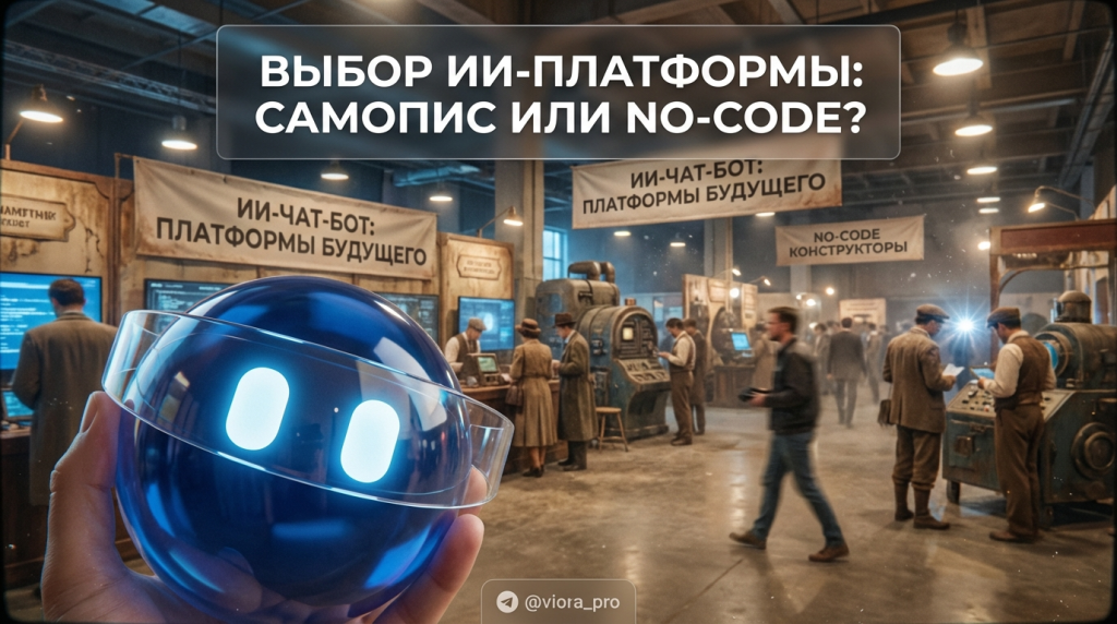 Сравнение платформ для создания ИИ-чат-бота: самопис, no-code решения и конструкторы