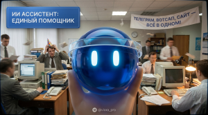 ИИ чат-бот единый ассистент в Telegram, WhatsApp и на сайте