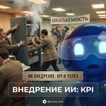 Схема метрик окупаемости и KPI для оценки внедрения искусственного интеллекта в бизнес-процессы