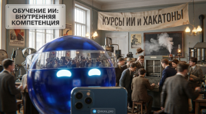 Команда специалистов изучает искусственный интеллект через курсы, хакатоны и процесс найма