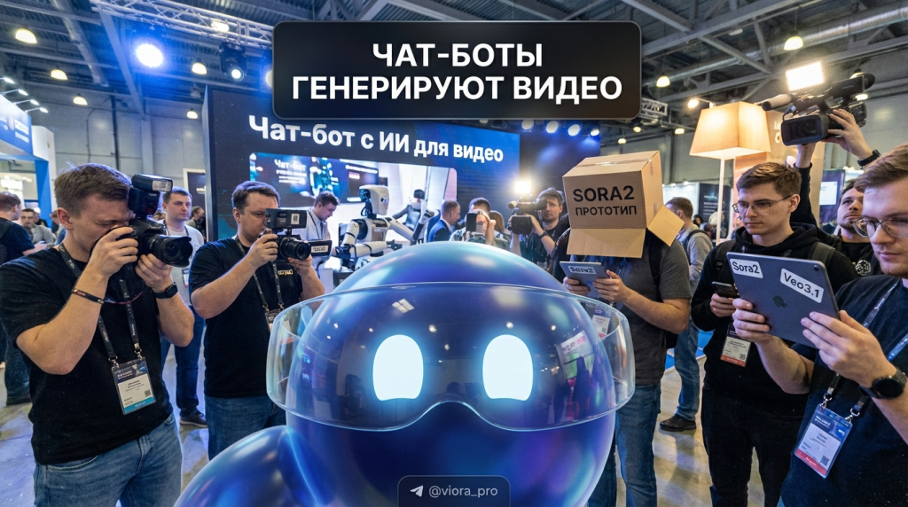 Чат-бот с искусственным интеллектом для генерации видеороликов через нейросети Sora2 и Veo3.1