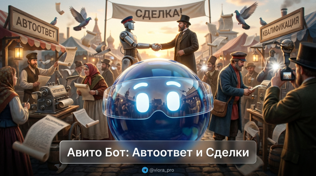 Чат-бот для Авито с функциями автоответов, квалификации лидов и дожима сделки