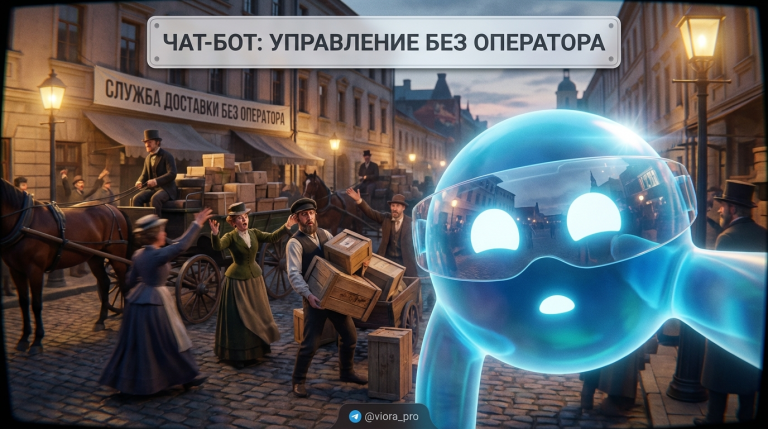 Интерфейс чат-бота для службы доставки, управляющий заказами без оператора