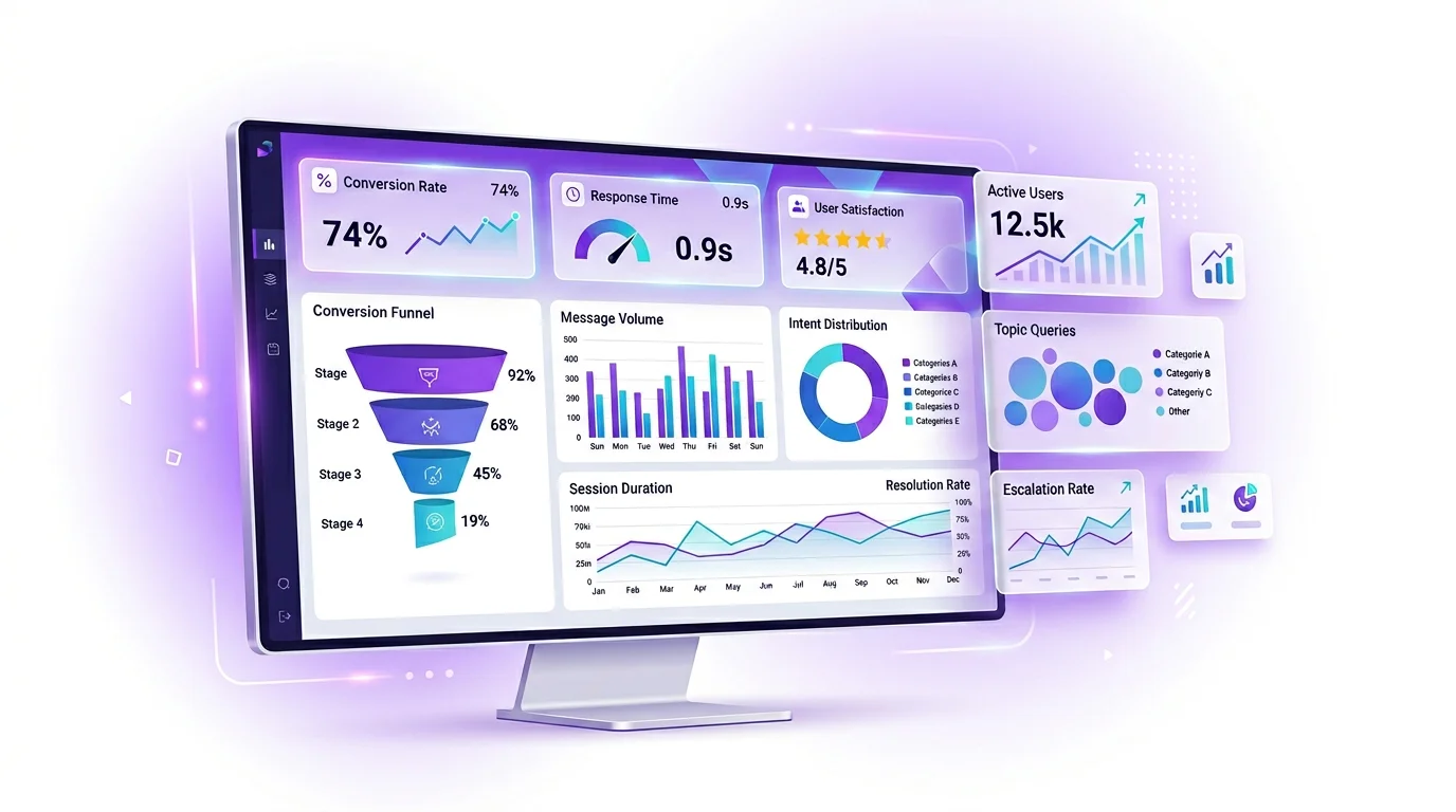 Аналитика чат-бота — конверсия, время ответа, воронка диалогов