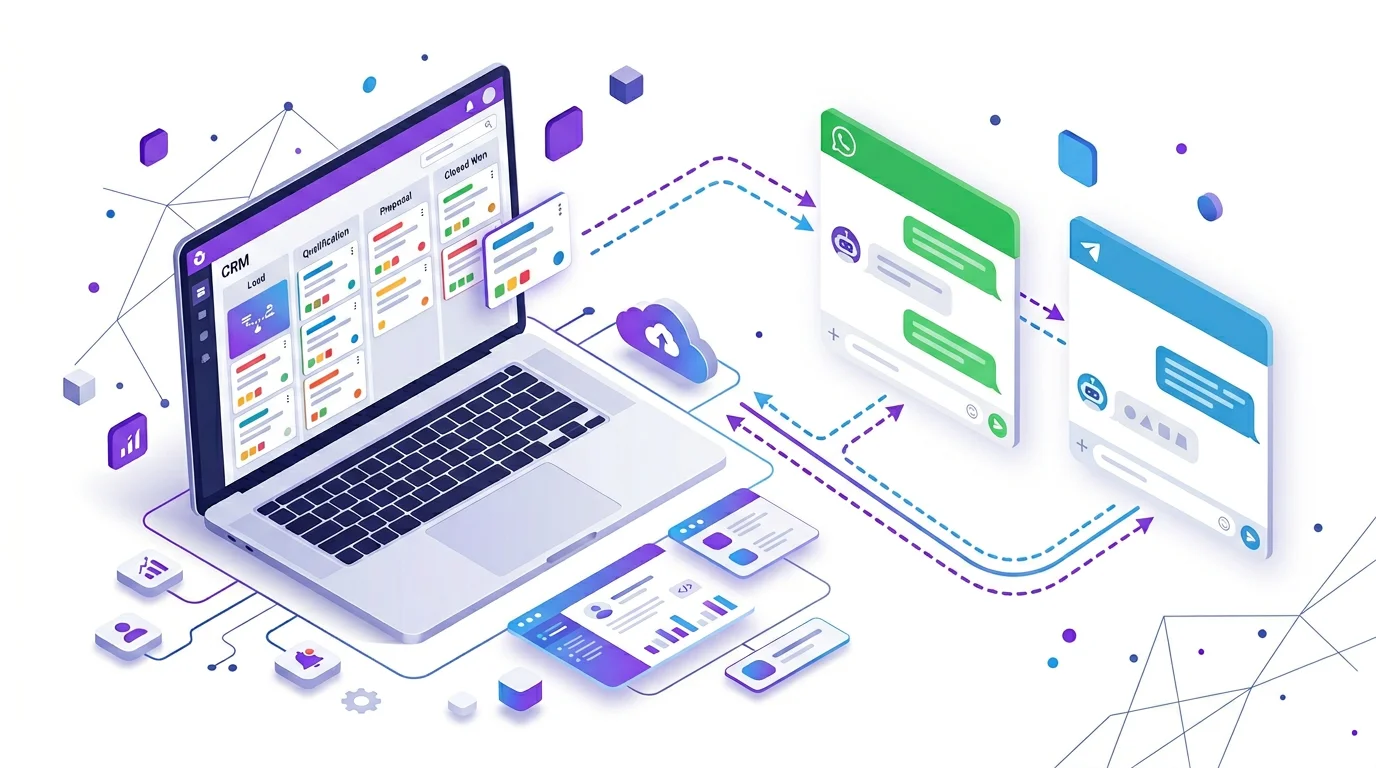 Интеграция чат-бота с CRM — автоматическое создание сделок