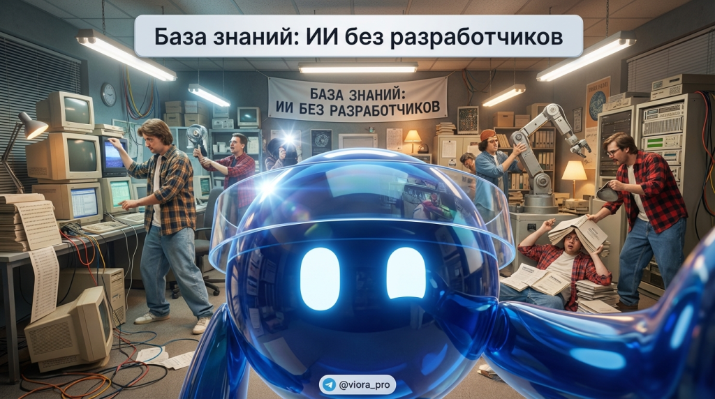 Создание базы знаний для чат-бота и обучение ИИ без программистов