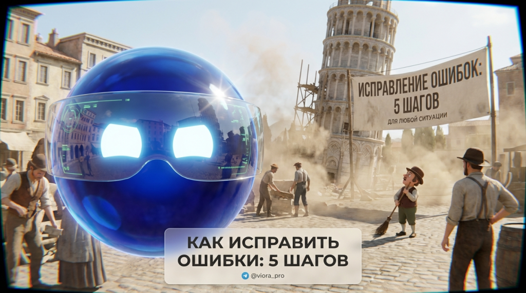 Чек-лист из 5 шагов для исправления ошибок в любой ситуации