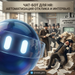 Иллюстрация работы чат-бота для автоматизации откликов и интервью в HR