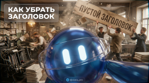 Как убрать пустой заголовок: 3 простых шага к чистому тексту