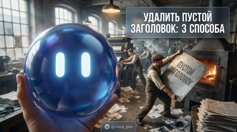3 способа как убрать пустой заголовок и удалить лишние строки