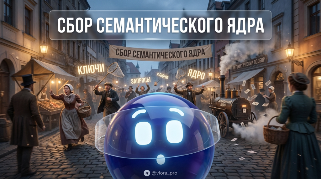 Схема из 5 шагов по сбору семантического ядра и подбору ключевых слов для сайта