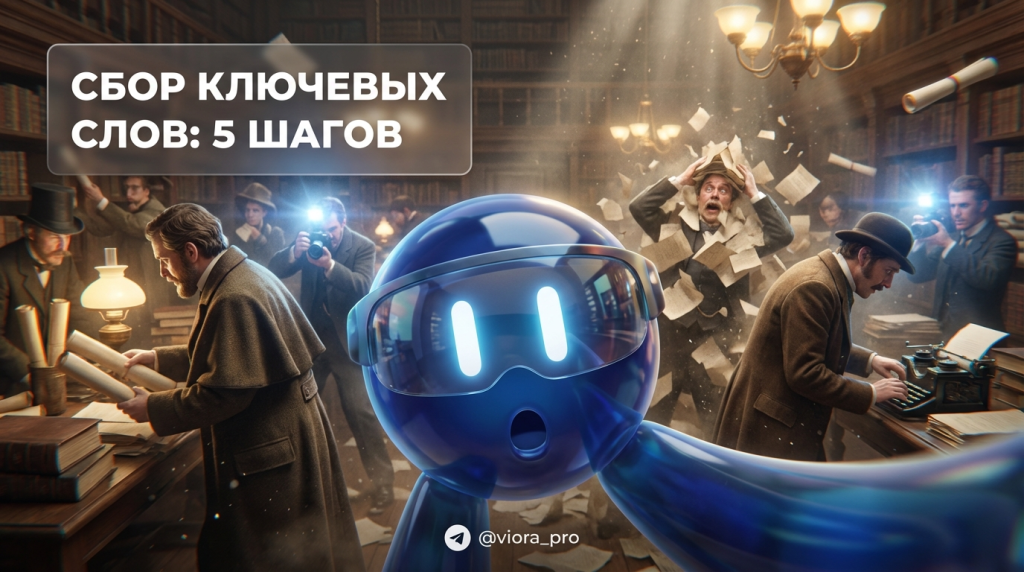 Инфографика: 5 шагов для сбора семантического ядра и поиска ключевых слов