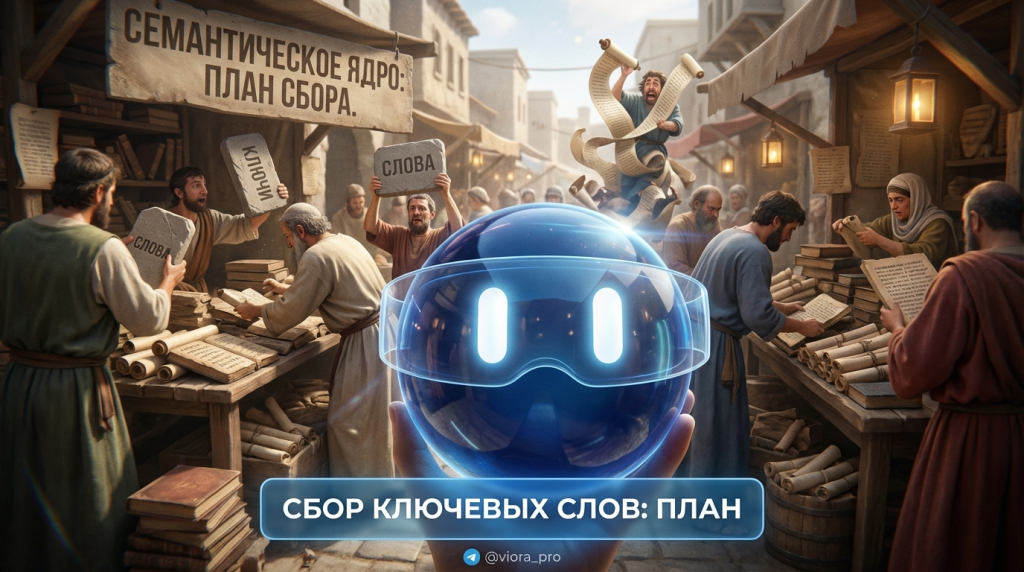 Инфографика: пошаговый план сбора ключевых слов для семантического ядра