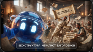 Чек-лист для создания правильной SEO-структуры статьи с использованием заголовков 1 и 2 уровня