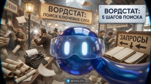 Инструкция из 5 шагов по поиску ключевых слов и запросов в сервисе Яндекс Вордстат