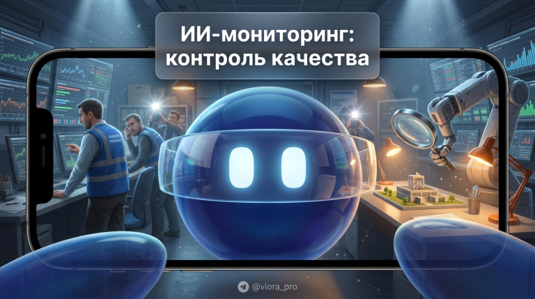 Дашборд системы ИИ-мониторинга для контроля качества и отслеживания метрик машинного обучения после внедрения