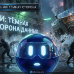 Концепция кибербезопасности искусственного интеллекта и защиты финансовых данных от скрытых угроз