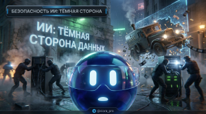 Концепция кибербезопасности искусственного интеллекта и защиты финансовых данных от скрытых угроз