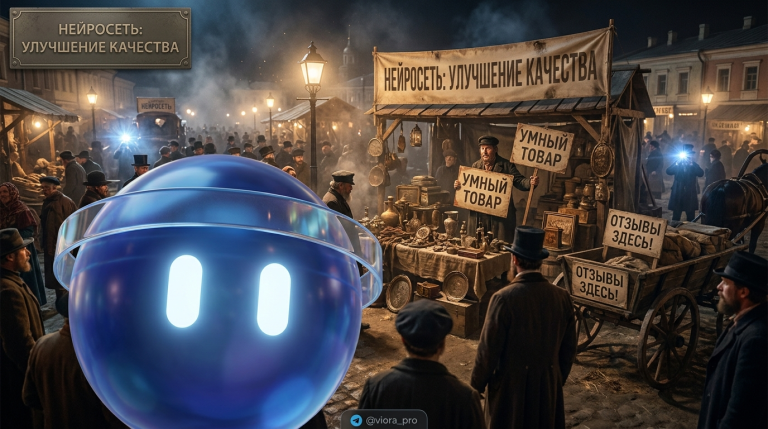 Иллюстрация нейросети, анализирующей отзывы клиентов для улучшения качества продукта